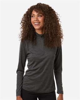 Women's Pro-Lock Performance Mélange Quarter-Zip Pullover view 4