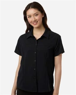 Women's UltraUVP Shoreline Short Sleeve Staff Shirt view 4