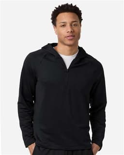 Men's Qualify Quarter-Zip Hooded Pullover view 4