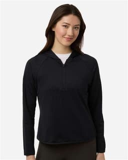 Women's Qualify Quarter-Zip Hooded Pullover view 4