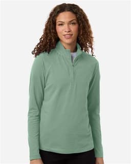 Women's Seaton Pebble Textured Quarter-Zip Pullover view 4