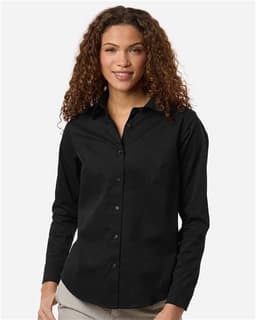 Women's CrownLux Performance® Spencer Poplin Dress Shirt view 4