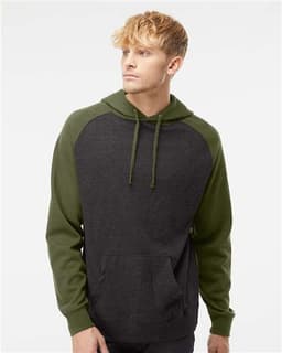 Unisex Raglan Hooded Sweatshirt view 4