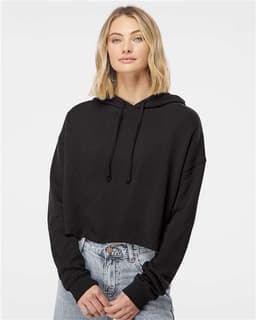 Women’s Lightweight Crop Hooded Sweatshirt view 4