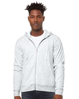 Unisex Sponge Fleece Full-Zip Hoodie Sweatshirt view 4
