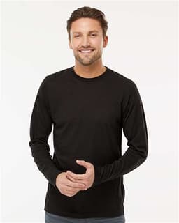 Poly-Blend Long Sleeve T-Shirt view 4