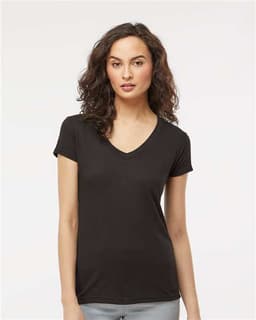 Women's Deluxe Blend V-Neck T-Shirt view 4