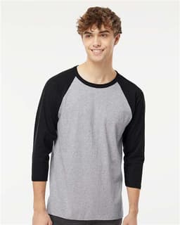 Raglan Three-Quarter Sleeve Baseball T-Shirt view 4