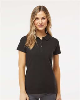 Women's Ringspun Pique Polo view 4