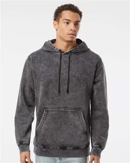 Unisex Midweight Mineral Wash Hooded Sweatshirt view 4