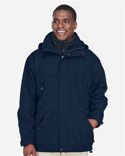 Men's 3-in-1 Parka with Dobby Trim