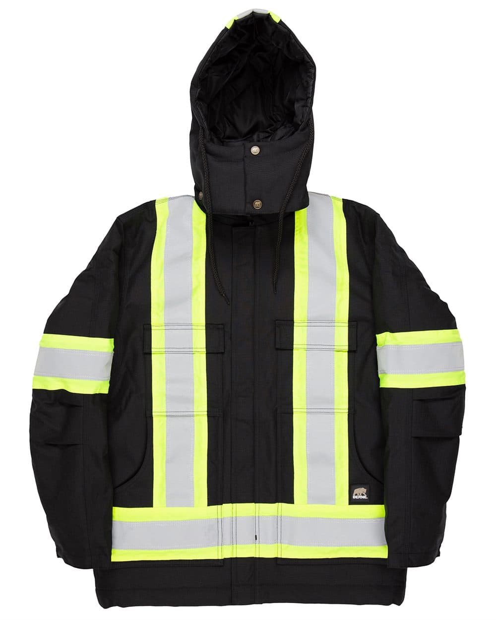 Tall Safety Striped Arctic Insulated Chore Coat