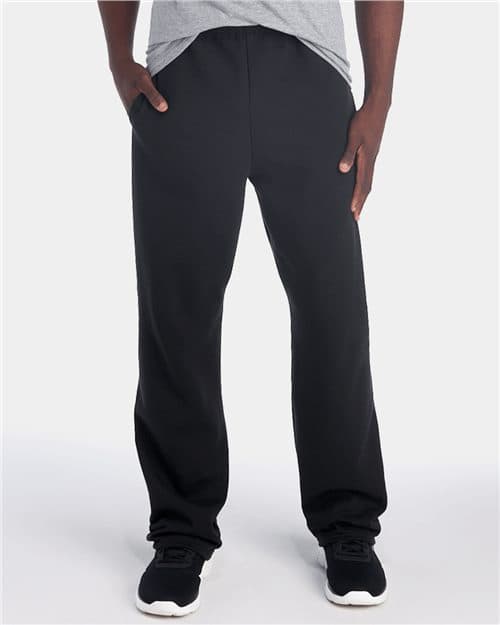 Unisex NuBlend® Open-Bottom Sweatpants with Pockets