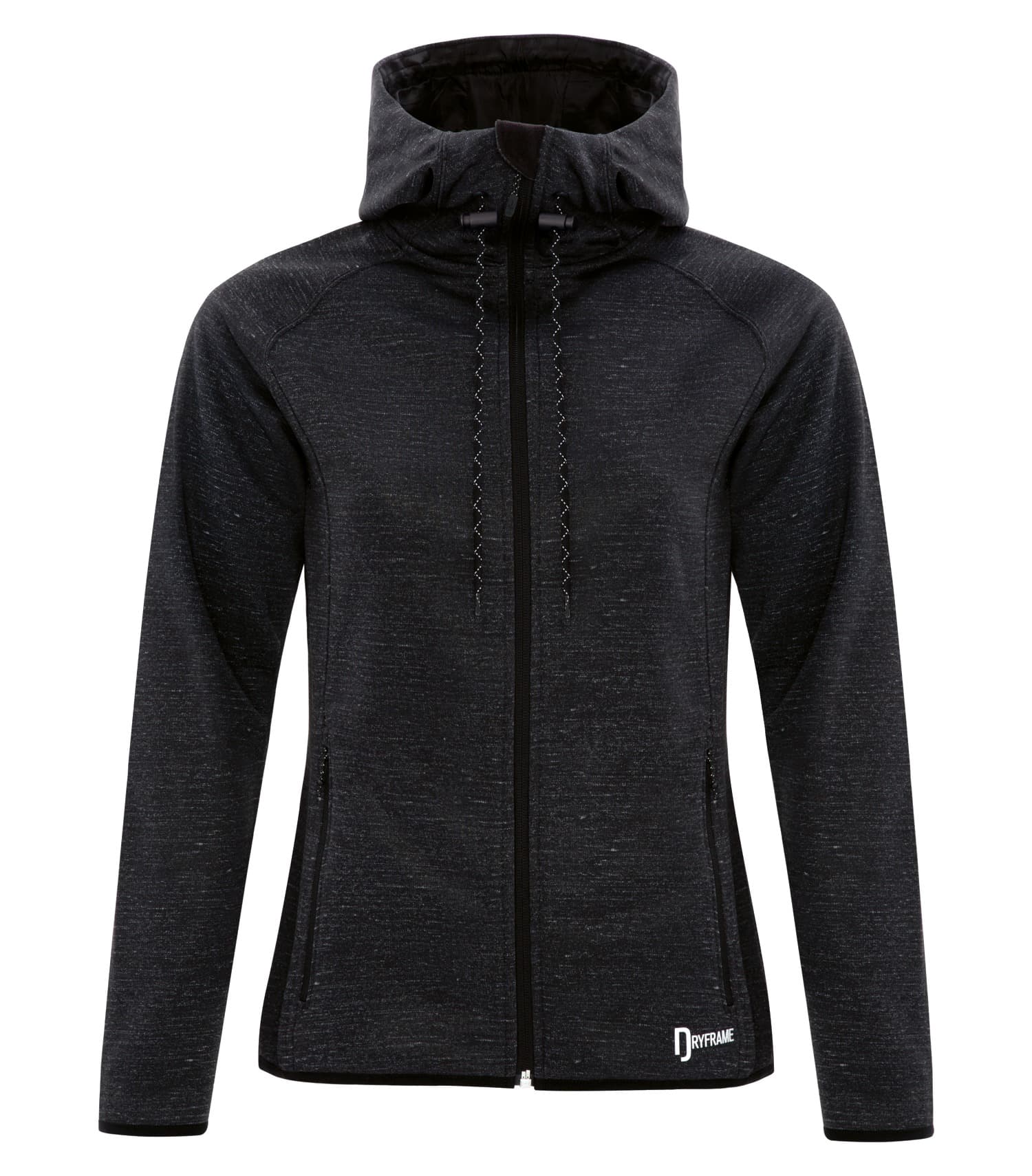 DISCONTINUED DRYFRAME® DRY TECH WATER RESISTANT FLEECE FULL ZIP HOODED LADIES' JACKET