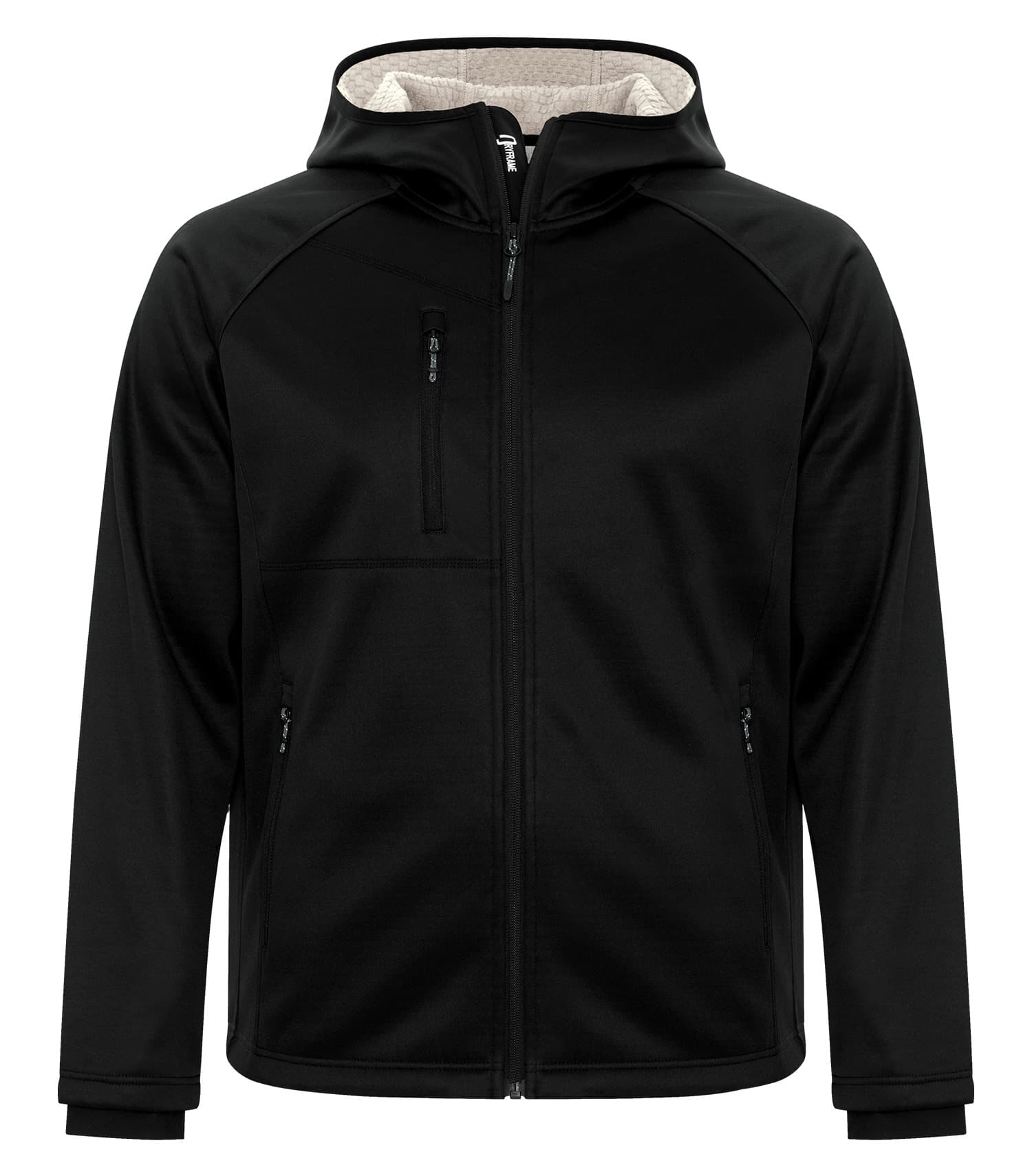 DISCONTINUED DRYFRAME® BONDED TECH FLEECE WATER RESISTANT FULL ZIP HOODED JACKET