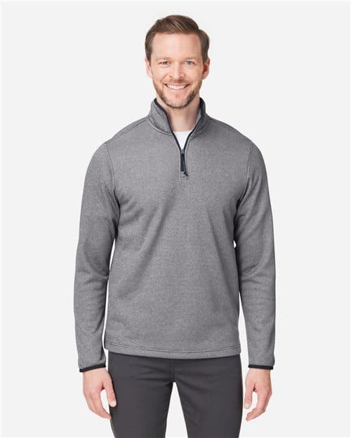 Men's Venture Heathered Stripe Quarter-Zip Pullover