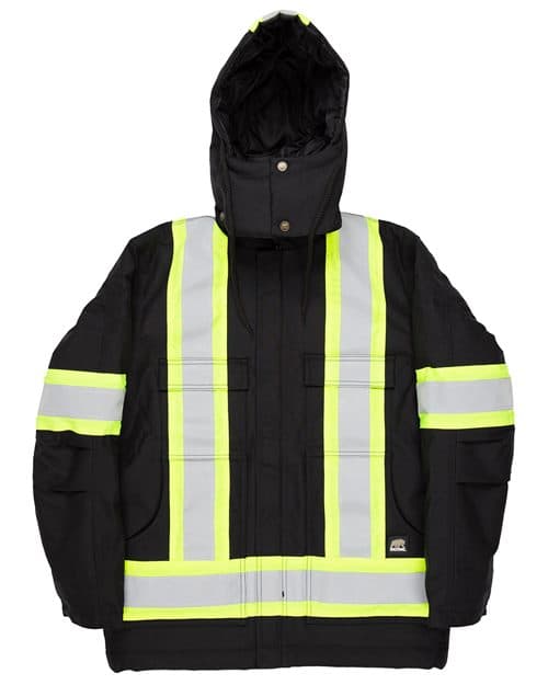 Tall Safety Striped Arctic Insulated Chore Coat